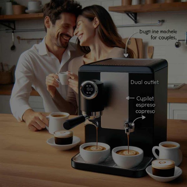 Quel est l'intérêt d'une machine à expresso avec double sortie pour les couples ?
